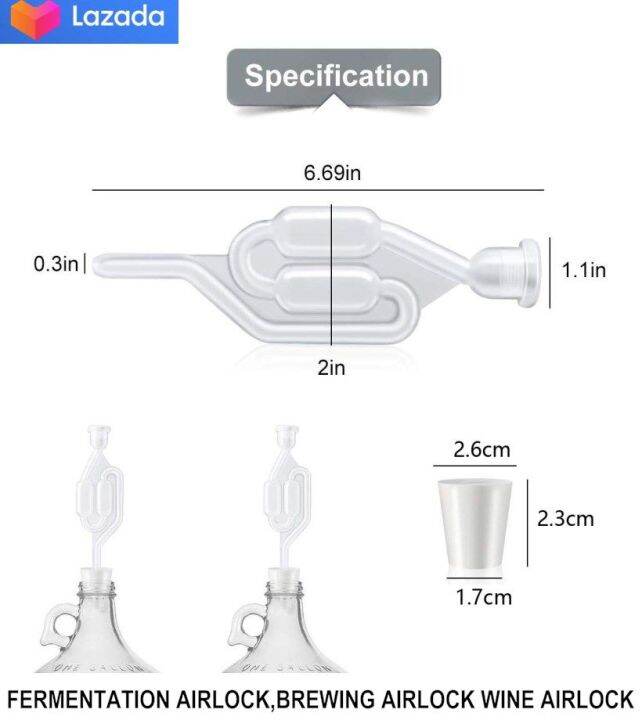 Fermentation Airlock,brewing Airlock Wine Airlock Beer Airlock With