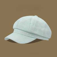 Fresh And Versatile Octagonal Hat Spring And Summer Outing Womens Sunshade Hats Small Cotton Linen Thin Cap New Fashion Beret