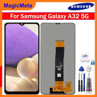 MagicMeta หน้าจอ LCD 6.5นิ้วของแท้สำหรับ Samsung Galaxy A32 5กรัม SM-A326B A326B สัมผัสหน้าจอ LCD หน้าจอดิจิตอลสำหรับ Samsung Galaxy A32 5กรัม A326แอลซีดี