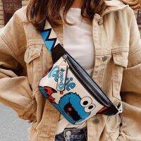 Waist Bag Womens Fanny Pack Cartoon Belt Bags Handy Packs Banana Chest Bag Female Hip Package Crossbody Purse PU Leather Pouch