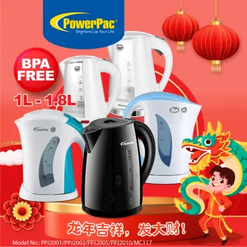 Electric kettle stainless steel no outlet plastic