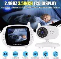 ส่งจากไทย 3.5 นิ้ว Wireless Audio Video Baby Monitor กล้องรักษาความปลอดภัย 2 Way Talk Night Vision IR LED