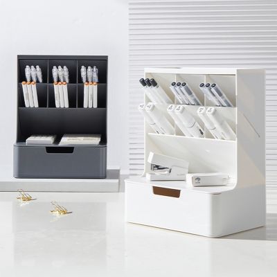 6 +1 Drawer Desktop Storage Box Pencil Makeup Storage Box School Stationery