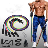 11Pcs/Set Latex Resistance Bands Crossfit Training Exercise Yoga Tubes Pull Rope Rubber Expander Elastic Bands Fitness Equipment