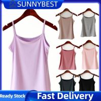 SUNNYBEST เสื้อกล้ามโมดอลสำหรับผู้หญิง,เสื้อกล้ามเข้ารูปเซ็กซี่ยืดได้แขนกุดเสื้อกล้ามตามแผน