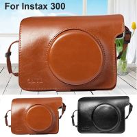 For Fujifilm Instax Wide 300 Instant Print Camera PU Crystal Clear Camera Soft Shoulder Bag Case Cover Sheath Pouch