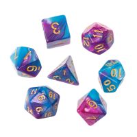 7pcsSet Acrylic Polyhedral Dice For TRPG Board Game Dungeons And Dragons