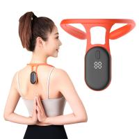 ZZOOI Electric Neck Cervical Massager Electric Vibrator Ultrasonic Lymphatic Soothing Posture Correction Body Shaping Neck Massager