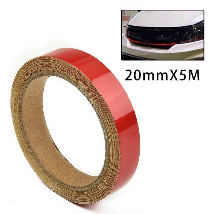 1Roll Red Reflective Tape Reflective Sticker Lining Car Motor Bycycle