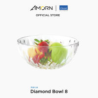 AMORN - (Ocean) P00124  Diamond Bowl - ชามไดมอนด์ ชามดินเนอร์เเวร์ ชามโอเชี่ยนกลาส 8 นิ้ว