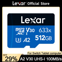 Lexar Micro SD การ์ดใหม่128กิกะไบต์32กิกะไบต์64กิกะไบต์256กิกะไบต์512กิกะไบต์การ์ดหน่วยความจำ A1 A2 Class10 TF แฟลชการ์ดสำหรับจมูกกีฬากล้องวีดีโอ