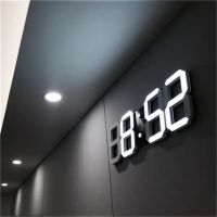 ZZOOI Digital Wall Clock 3D LED Date Time Celsius Nightlight Display Table Desktop Clocks Alarm Clock For Living Room Home Decoration