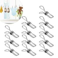 5/10/20pcs Multipurpose Stainless Steel Clips Clothes Pins Pegs Holders Clothing Clamps Sealing Clip Household Clothespin Clothes Hangers Pegs