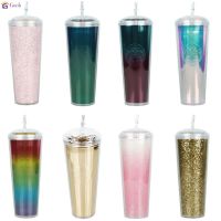 Starbucks brilliant Water CUP Diamond straw CUP 710ml / 24oz-goob