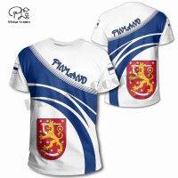 Summer Newfashion Finland Suomi Art Color T-Shirt Men/Women Casual Short Sleeve O-Neck Tee Tops Style-1