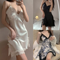 Brookv HuttbNew Women Suspender Babydoll Nightdress Silk Lace Dress Nightdress Nightgown Sleepwear Plus Size Lingerie