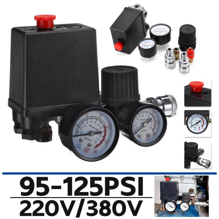 [เรือจากประเทศไทย]220V 0180 Psi Air Compressor Pressure Switch Control