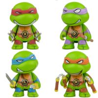 【SALE】 tangticarans1972 ในหมู่ตัวละครภาพยนตร์4ชิ้น/เซ็ต Teenage Mutant Ninja Turtles Action Figure เครื่องประดับ Q รุ่น Movable ของเล่น7Cm