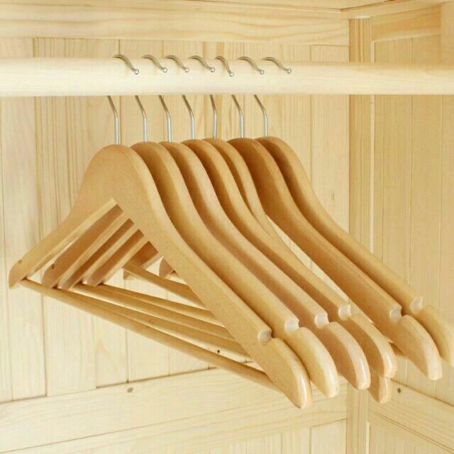 Wood Hangers 100 for sale