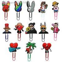 50pcs Bad Bunny Bookmarks Anime Book Mark Paper Clips Page Holder Stationery for Teacher Students School Office Supply Kids Gift