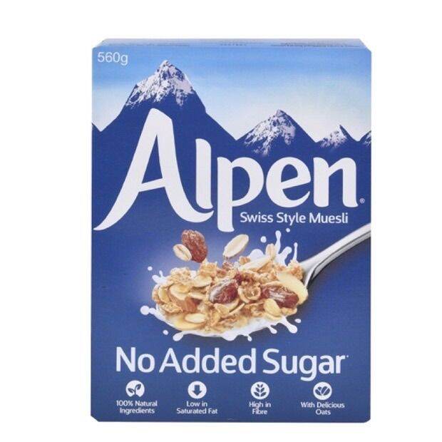 thebeastshop-3x-560g-alpen-อัลเพน-มูสลี่-oat-muesli-เกล็ดข้าวโอ๊ตและข้าวสาลีสูตรไม่มีน้ำตาล-ข้าวโอ็ต-อาหารเช้า