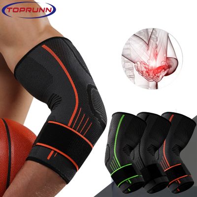 1PCS Sports Elbow Brace Adjustable Compression Sleeve Arm Support with Strap for Tendonitis ArthritisBursitisPain Relief