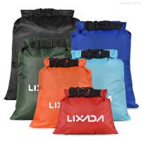 Lixada เรือคายัคลอยน้ำ,กระเป๋าเก็บของถุงกันน้ำแห้งกลางแจ้ง6ชิ้นสำหรับล่องลอยเรือคายัค