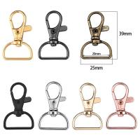 ●❆ 5Pcs Swivel Clasps with D Rings Lanyard Snap Hooks Keychain Clip Hook Metal Lobster Claw Clasps for Key Rings Crafting Sewing