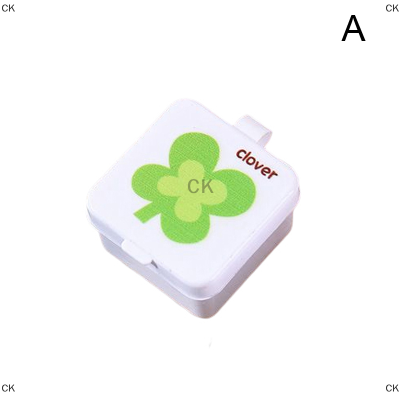 CK กล่องใส่ซอสพลาสติกแบบพกพาทรงสี่เหลี่ยมขนาดเล็ก1/4ชิ้นกล่องใส่ซอส