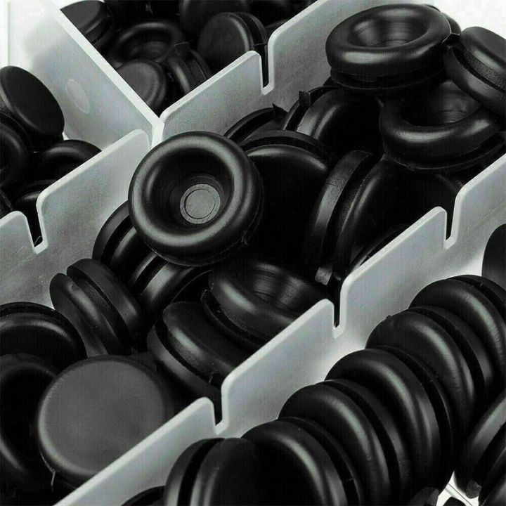 400pcs-single-side-guard-coil-rubber-grommets-blanking-open-closed-blind-grommet-set-in-assorted-sizes