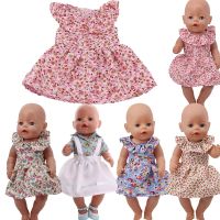 Doll Pretty Spotted skirt Fit 18 Inch American Doll 40-43cm Born Baby Clothes Accessories For Baby Birthday Festival Gift Hand Tool Parts Accessories