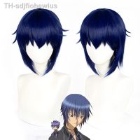 【hot】✉⊙┇  Shugo Chara Anime!!! Festa! Tsukiyomi Ikuto peruca cosplay masculina cabelo curto azul escuro resistente calor festa de