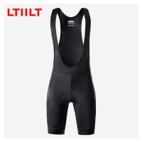 LTIILT Mens Cycling Shorts with Side Pockets Black Bicycle Pants Road MTB Sponge Gel Padded High Quality Pro Cycling Bib Tights