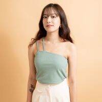 Felt.bkk Triple tank top in mint เสื้อสายเดี๋ยว ใส่ได้ 3 แบบ สีเขียวอ่อน