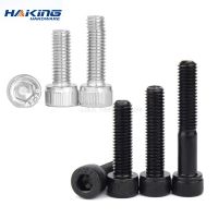 10pcs M3 M4 M5 M6 M8 304 A2 Stainless Steel Black grade 12.9 steel DIN912 Hexagon Hex Socket Head Cap Allen Bolt Screw L 4-150mm