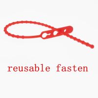 long 240mm Self-Locking Plastic Nylon Cable Ties Reusable fasten Removable Wire Zip Tie Slipknot Sealing Band red Cable Management