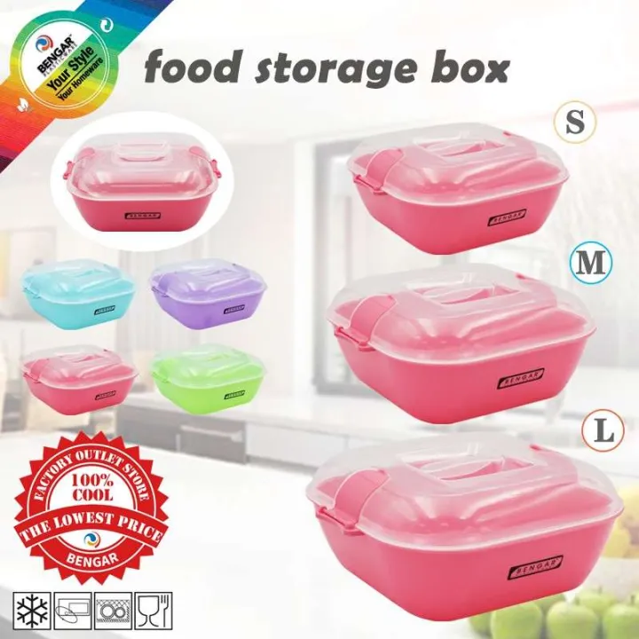 MH Plastic Food Storage Box Food Keeper Plastic Food Container | Lazada PH