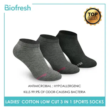 Biofresh Ladies' Antimicrobial Cotton Casual Foot Covers RLFG2