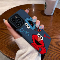 ดูดีกรณี iphone สีแดงและสีน้ำเงิน Sesame Street OPPOreno8 เคสโทรศัพท์ reno7/6/5/4/3oppofindx3pro ซิลิโคน x5pro