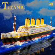 Titanic Bộ Đồ Chơi Lắp Ráp Mô Hình Tàu titanic diy 1878 Mảnh