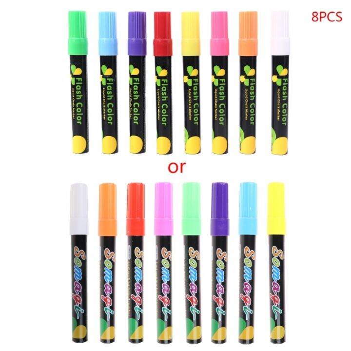 8-colors-highlighter-fluorescent-liquid-chalk-marker-neon-pen-for-led-writing-board-blackboard-glass-painting-graffiti-office-su