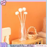 WINOMO 2 ชุดของ Doll House Miniature Flowers Decor Doll House Mini Vase พร้อมดอกไม้นางแบบ