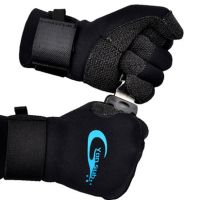 Scuba 3MM Kevlar Diving Gloves For Underwater Hunting Non-slip Spearfishing Equipment Adjustable Black Gloves YQ33