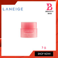 Laneige Lip Sleeping Mask 3 g. ลาเนจ สลิปปิ้ง มาสก์ปากสูตรเนียนนุ่ม 3 g. กระปุกชมพู แพกเกจใหม่