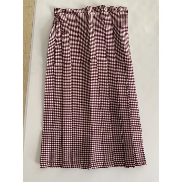 OVERSIZE UNIFORM PALDA (SALE) MAROON CHECKERED | Lazada PH