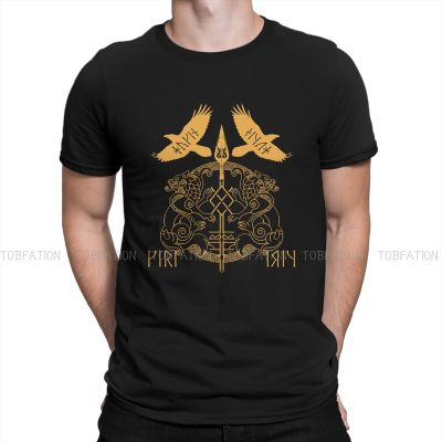 Tv Play Viking Norse Mythology Spear Cotton T Shirt Vintage Gothic MenS Tshirt O-Neck Streetwear