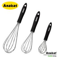 Anaeat 1pc Stainless Steel Balloon Wire Whisk Manual Egg Beater Mixer Kitchen Baking Utensil Milk Cream Butter Whisk