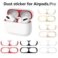 (CALGY Phone protection)สติ๊กเกอร์กันรอยขีดข่วนกันฝุ่นสำหรับ AirPods Pro Metal Dust Guard ฟิล์มป้องกันหูฟัง ForAirPods 3สติ๊กเกอร์