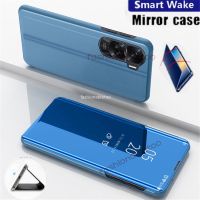 เคสโทรศัพท์กระจกสมาร์ทสำหรับ Huawei Honor 90 Pro Lite 90pro 90Lite เคส Honor90lite Honor90pro 90Lite เคสฝาหลังหนังแบบฝาพับกรอบด้านหลังกันกระแทก