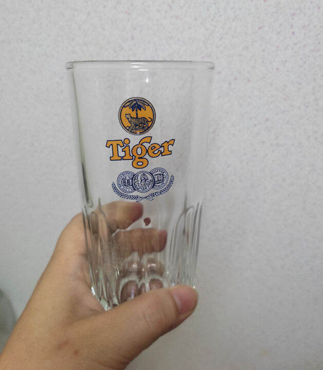 Vintage Tiger beer glass 300ml Lazada